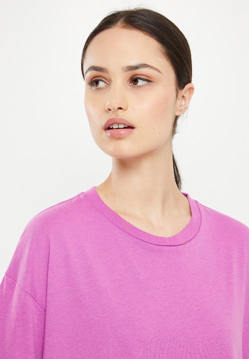 Cotton On - Relaxed active recycled T-shirt - dark magenta