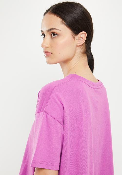 Cotton On - Relaxed active recycled T-shirt - dark magenta