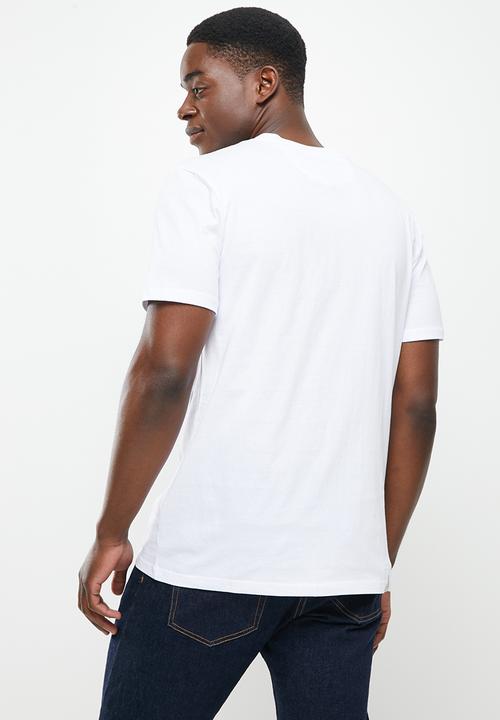 Vertigo - Vertigo flock crew tee - white