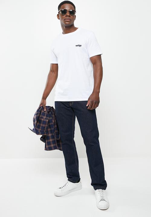 Vertigo - Vertigo flock crew tee - white