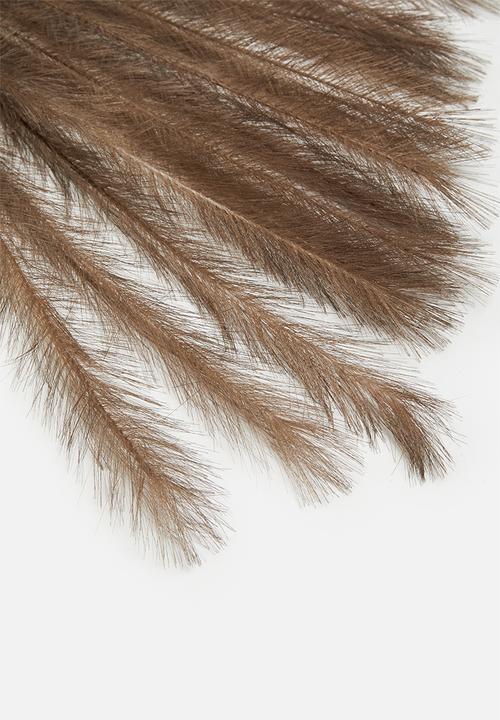 H&S - Feathers on stem - brown