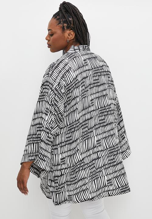 Superbalist - Midi shacket - abstract texture