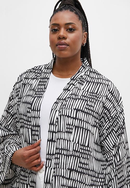 Superbalist - Midi shacket - abstract texture