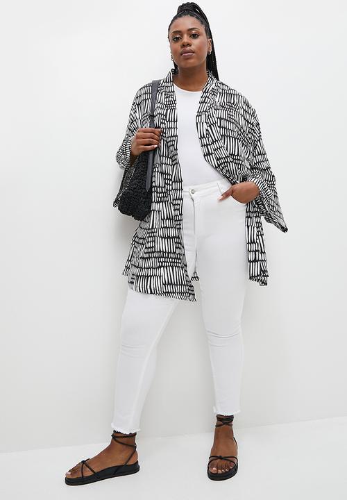 Superbalist - Midi shacket - abstract texture