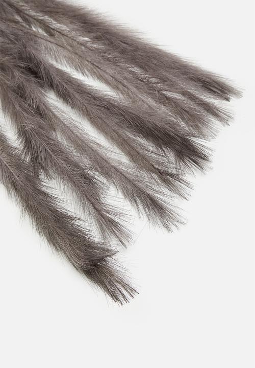 H&S - Feathers on stem - grey