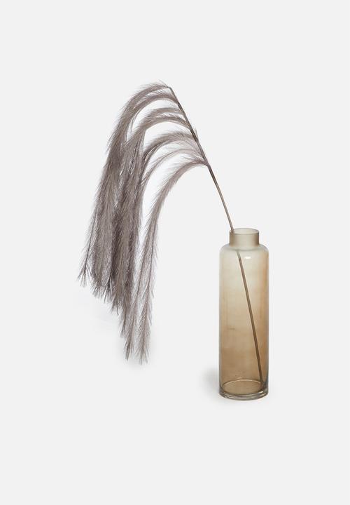 H&S - Feathers on stem - grey