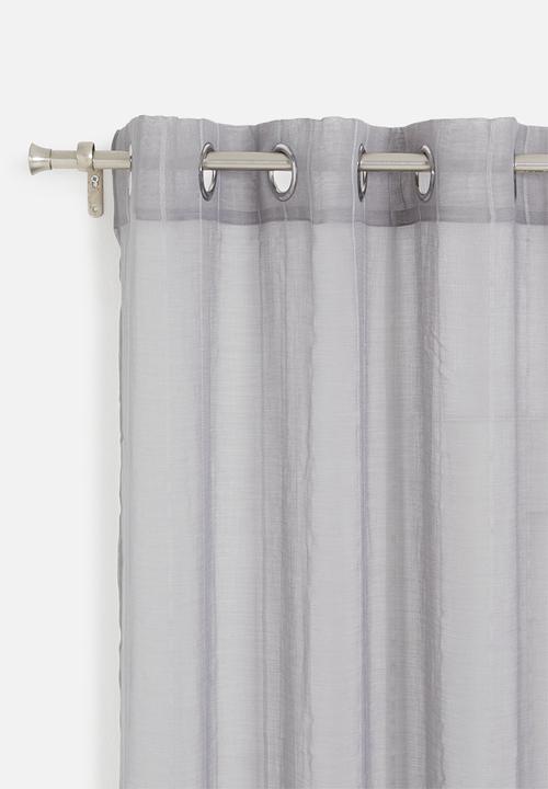 Design Collection - Ella sheer eyelet curtain - grey