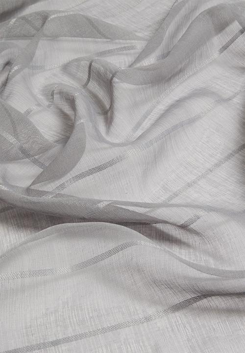 Design Collection - Ella sheer eyelet curtain - grey