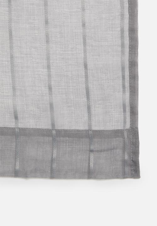 Design Collection - Ella sheer eyelet curtain - grey