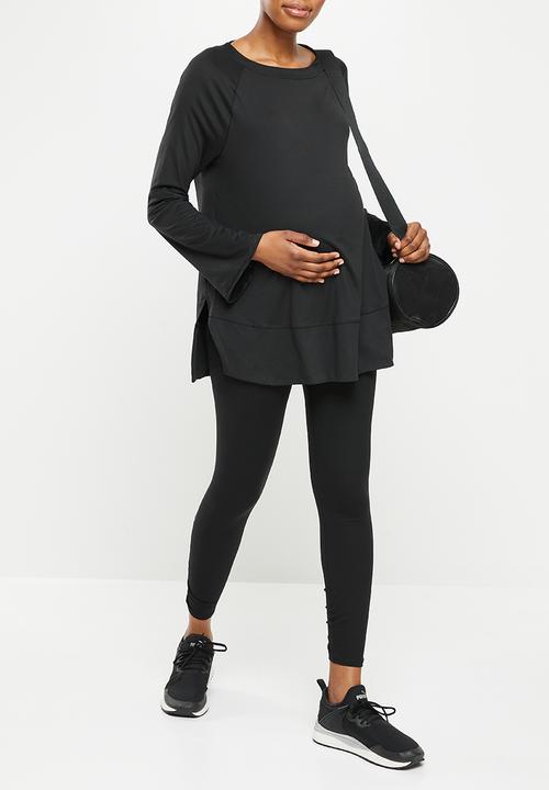 PUMA - Maternity studio bell sleeve top - puma black
