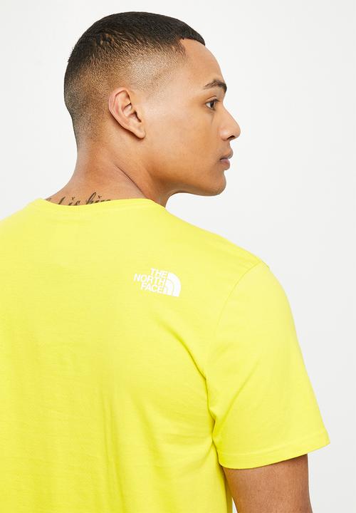 The North Face - M short sleeve rust  2 tee - acid yellow