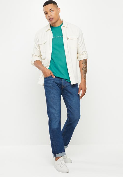 The North Face - M short sleeve never stop exploring tee - harbor blue