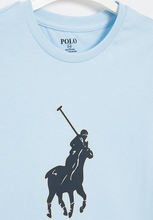 POLO - Boys printed short sleeve tee - light blue