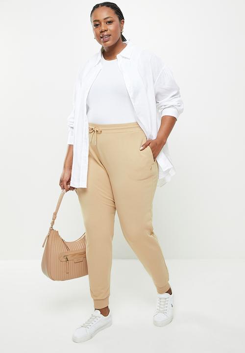 POLO - Plus demi track pant - camel