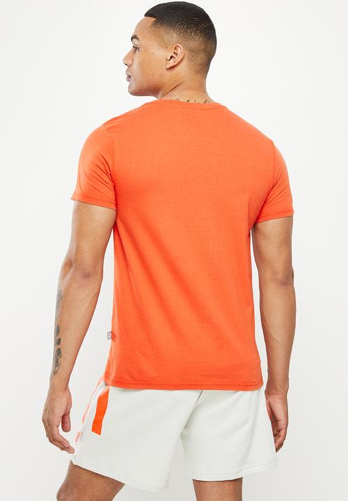 urban° - Urban embroidered  tee - burnt orange
