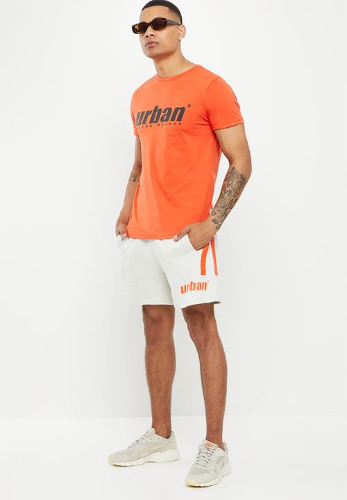 urban° - Urban embroidered  tee - burnt orange