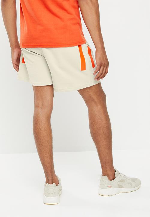 urban° - Urban contrast matt plastisol printed short - oyster mushroom
