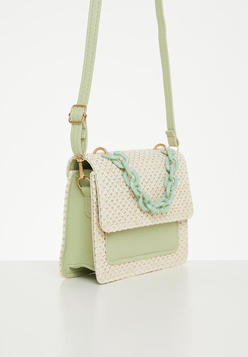 Superbalist - Jasmine crossbody bag- natural & green