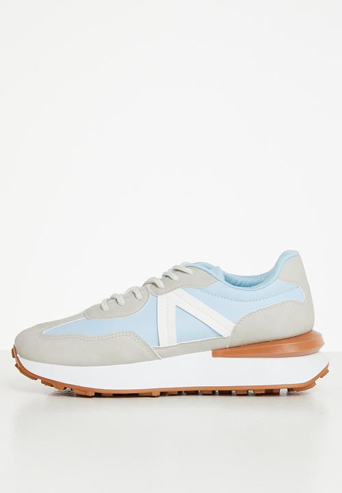 Tom Tom - Noah sporty lace-up sneaker - grey & blue