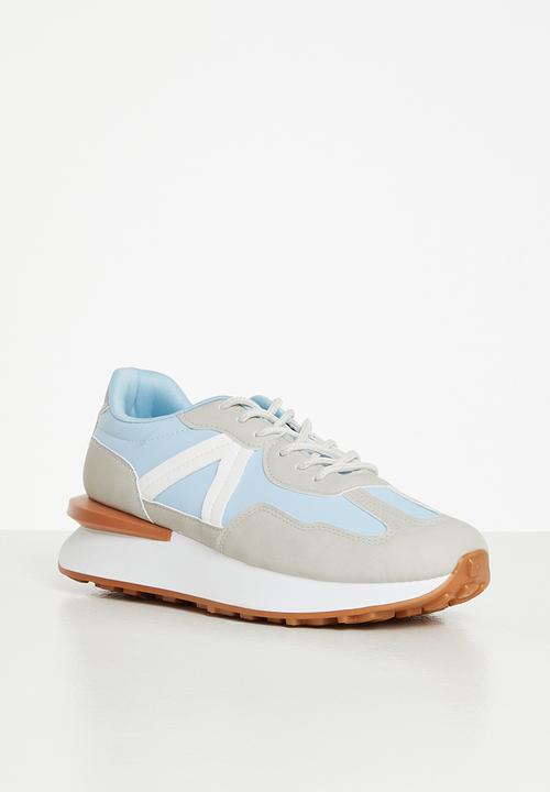 Tom Tom - Noah sporty lace-up sneaker - grey & blue