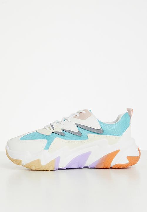 Tom Tom - Domino chunky sole sneaker - blue multi