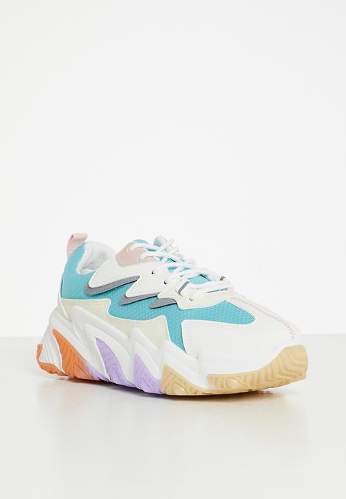 Tom Tom - Domino chunky sole sneaker - blue multi
