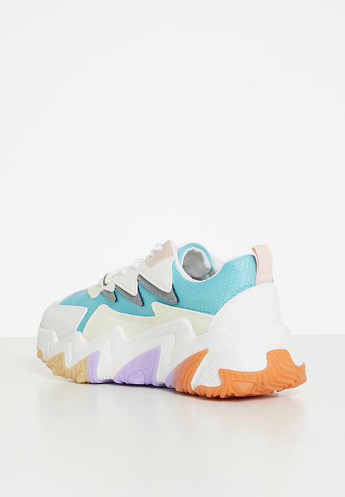 Tom Tom - Domino chunky sole sneaker - blue multi