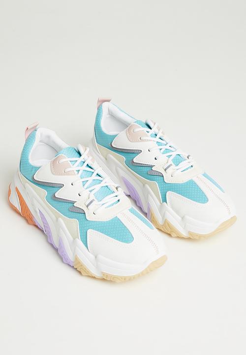 Tom Tom - Domino chunky sole sneaker - blue multi