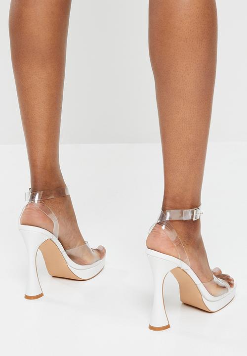 Rock & Co - Omnia 1 ankle tie stiletto heel - white