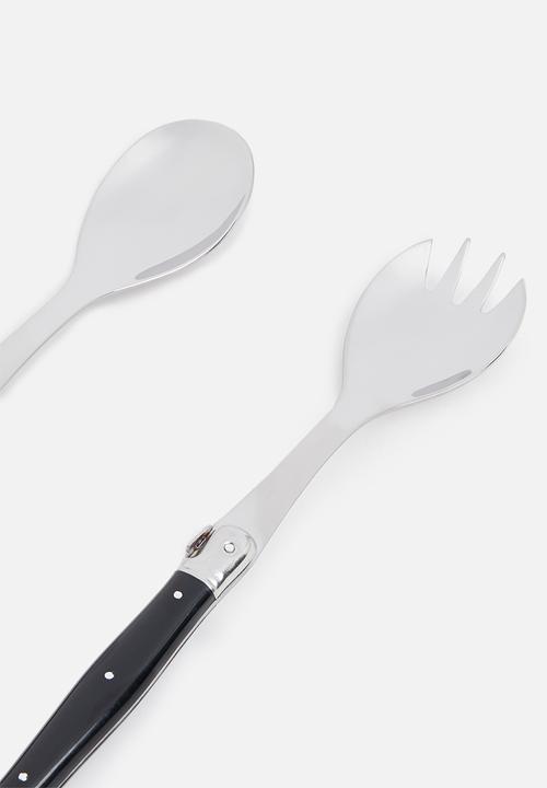 André Verdier - Laguiole salad servers 2 piece set - black