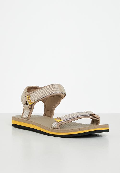 Tom Tom - Dream 2 velcro strap sandal - taupe & mustard
