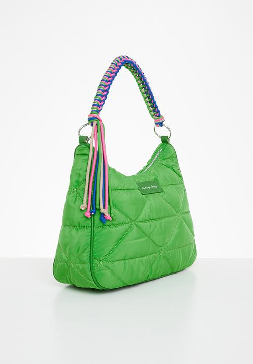 SISSY BOY - Nylon quilted shoulder bag - green
