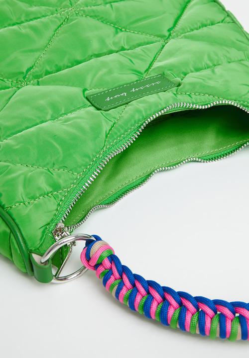 SISSY BOY - Nylon quilted shoulder bag - green