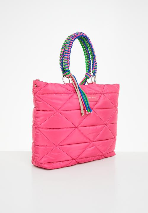 SISSY BOY - Nylon quilted shopper - pink