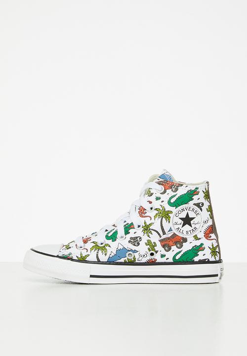 Converse - Chuck taylor all star  - white/engine smoke/green/ember glow