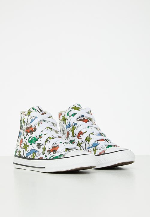 Converse - Chuck taylor all star  - white/engine smoke/green/ember glow