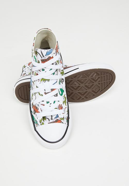 Converse - Chuck taylor all star  - white/engine smoke/green/ember glow