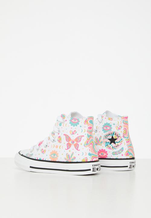 Converse - Chuck taylor all star - white/pink/bleached coral/light aqua