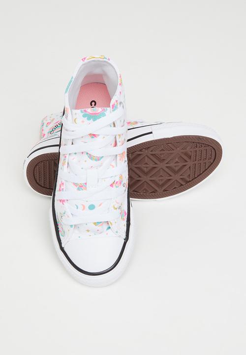 Converse - Chuck taylor all star - white/pink/bleached coral/light aqua