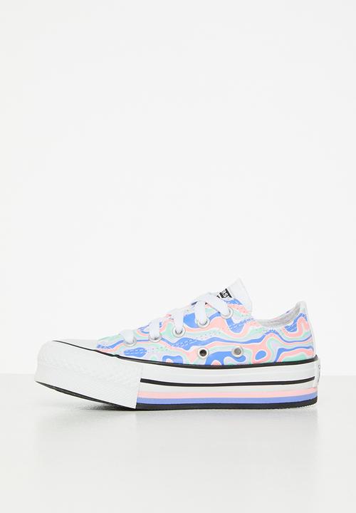 Converse - Chuck taylor all star eva lift - bleached coral/royal pulse/white