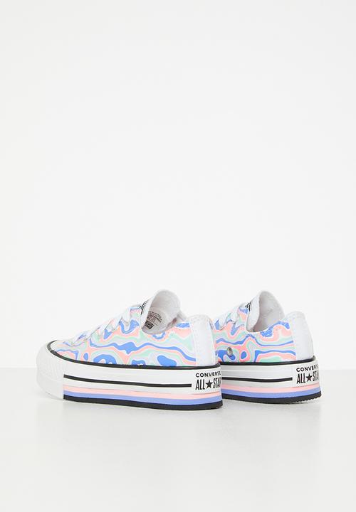Converse - Chuck taylor all star eva lift - bleached coral/royal pulse/white