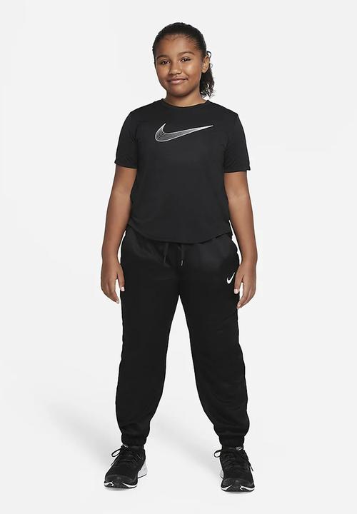 Nike - Nike dri-fit one short sleeve top gx - black & white