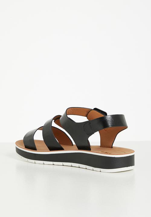 Plum - Zola slingback sandal - black