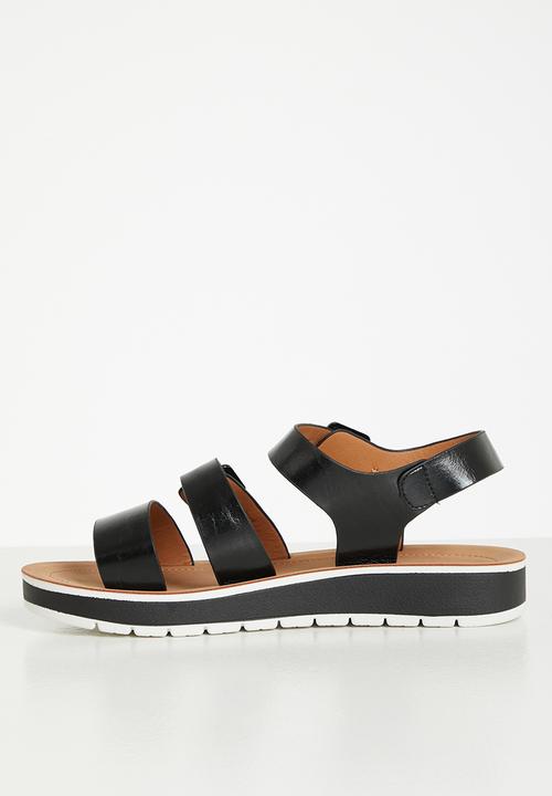 Plum - Zola slingback sandal - black