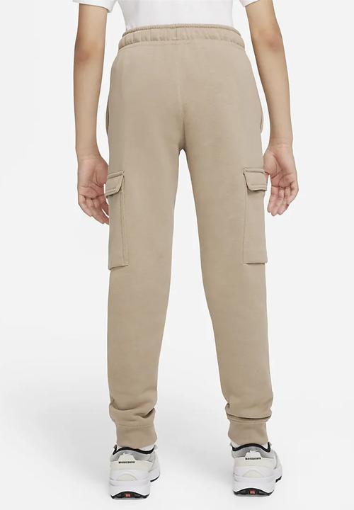 Nike - Nike sportswear club cargo pant - khaki & white