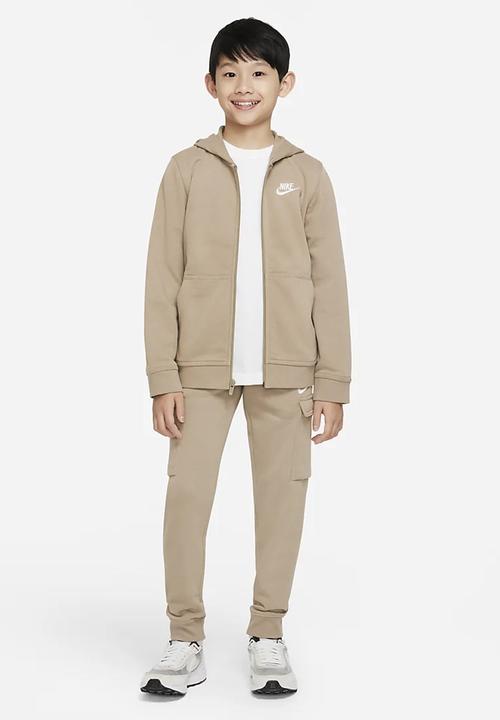 Nike - Nike sportswear club cargo pant - khaki & white