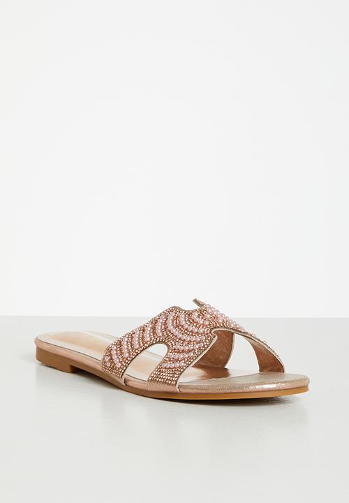 Plum - Havana slide sandal - rose gold