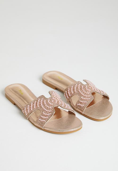 Plum - Havana slide sandal - rose gold