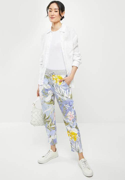 Stella Morgan - Floral printed knit capri pants - multi 