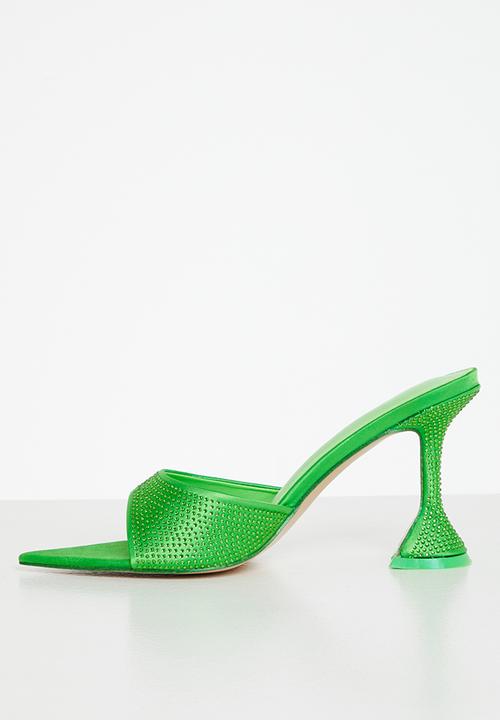 Public Desire - Duchess mule - lime satin